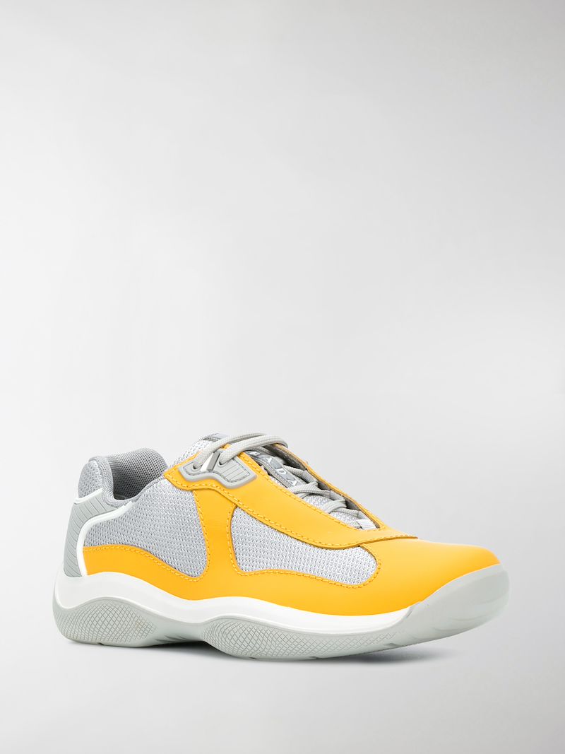 mustard prada sneakers