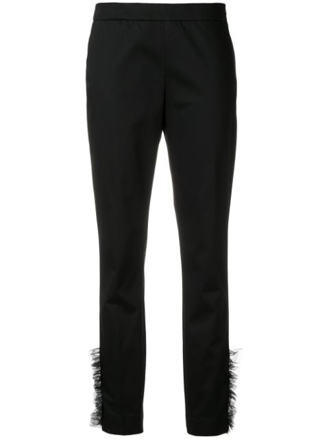 MOSCHINO FRILLED STYLE TROUSERS,J031543012878382