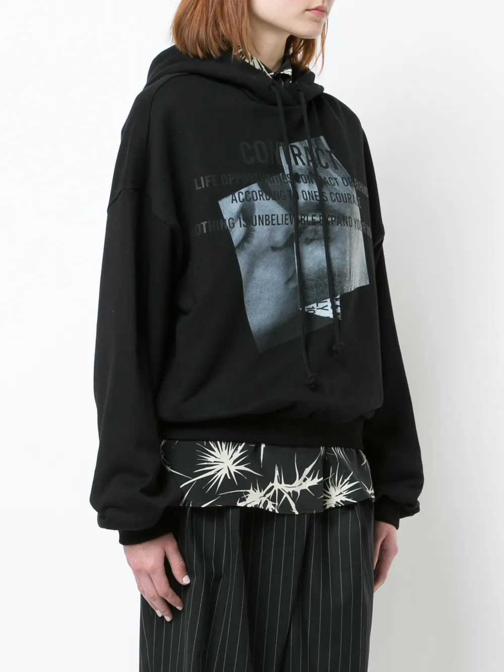  Juun.j 'contract' Kapuzenpullover   Schwarz 