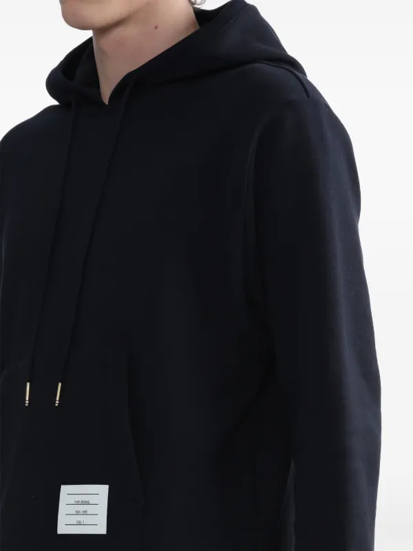 Thom Browne RWB Stripe Loopback Hoodie | Blue | FARFETCH