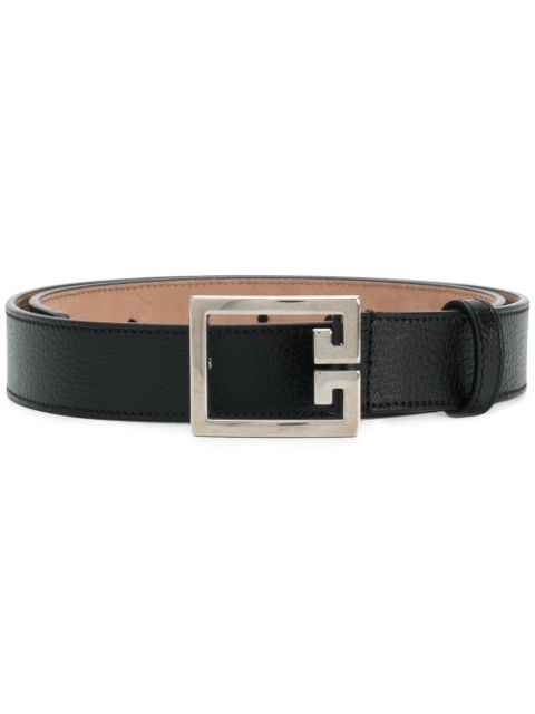 GIVENCHY GIVENCHY LOGO BUCKLE BELT - BLACK,BB400HB04J12879590