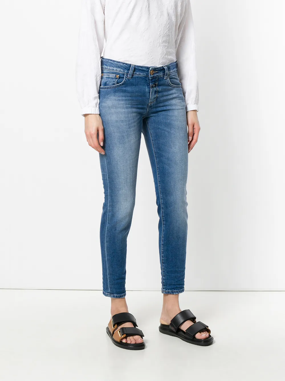  Closed Washed Skinny Jeans   Blau 