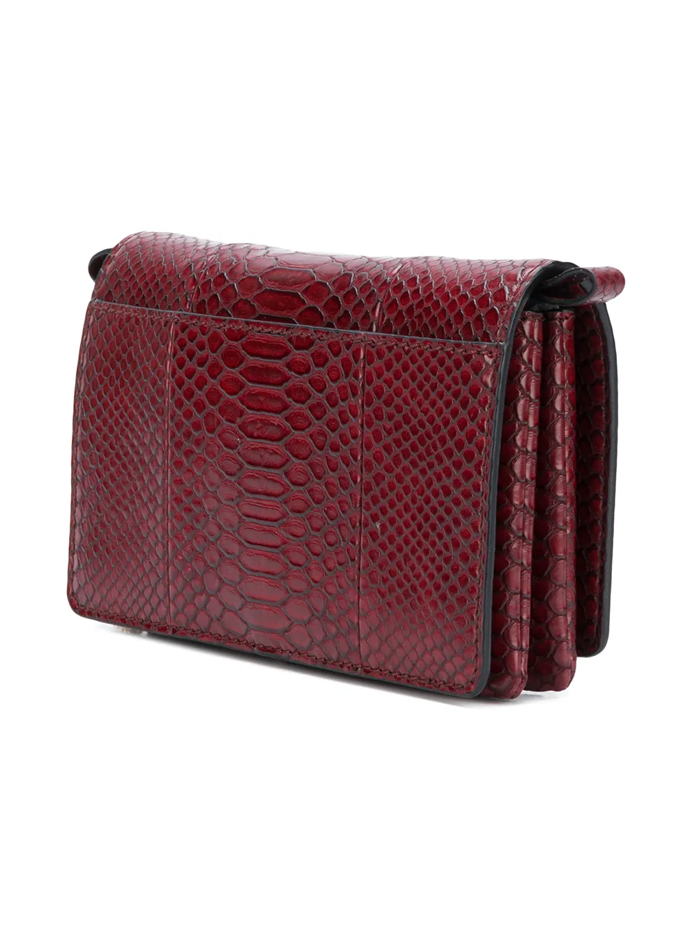 Stella McCartney mini tas met snake-effect Rood