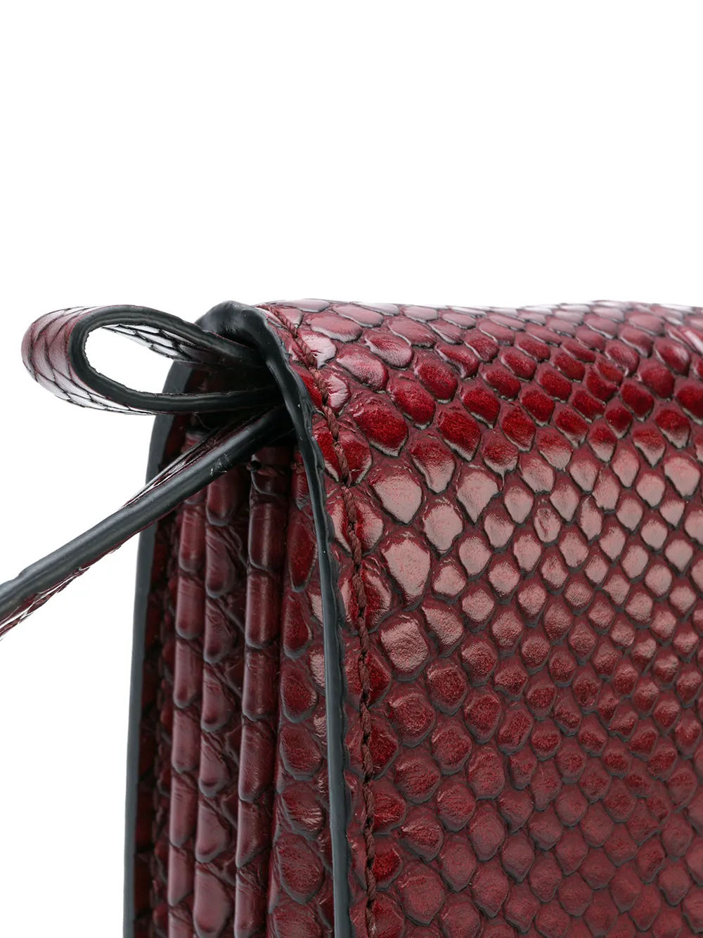 Stella McCartney mini tas met snake-effect Rood