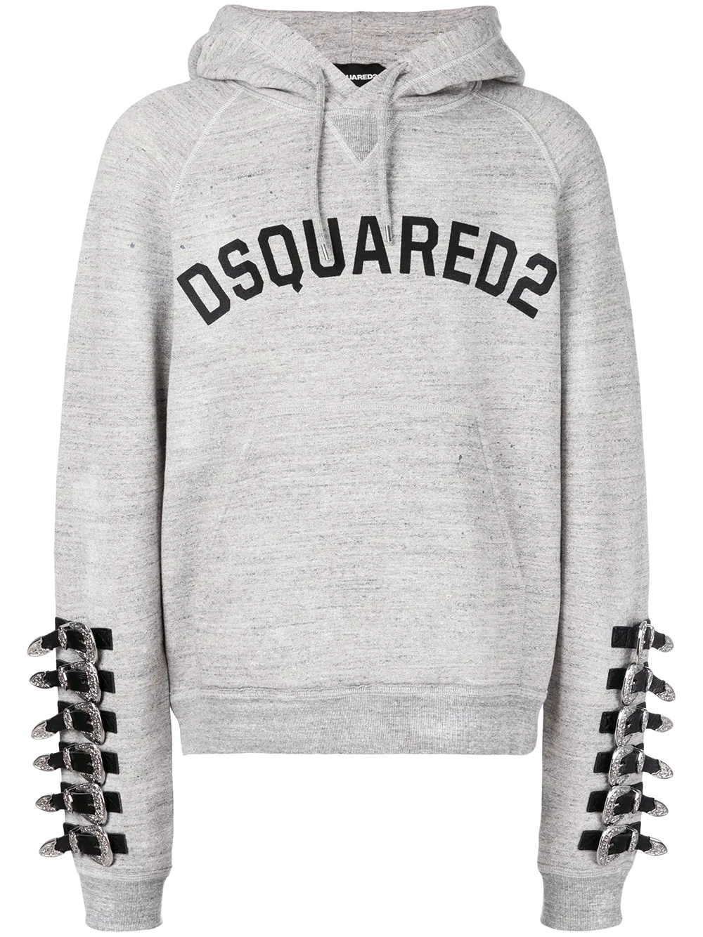 DSQUARED2 Kapuzenpullover mit Logo-Print - Grau