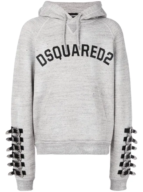 DSQUARED2 logo print hoodie