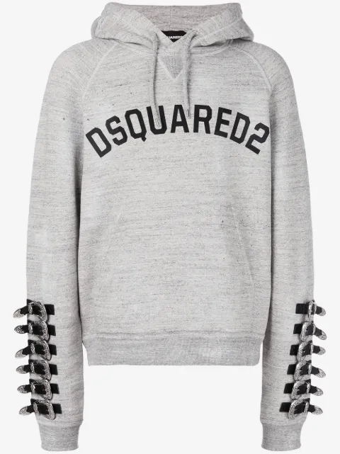 DSQUARED2 logo print hoodie
