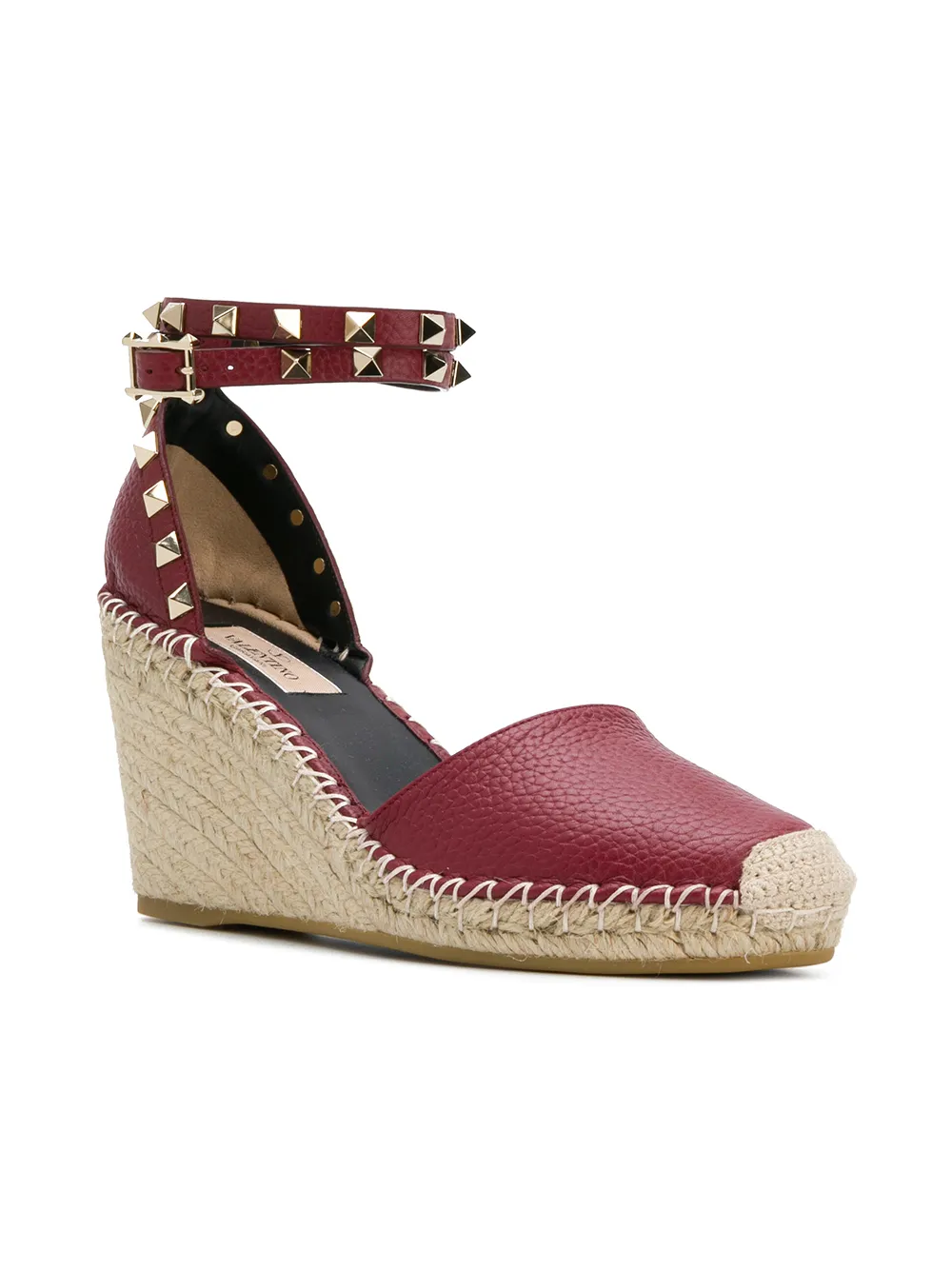 Valentino sandalias con plataforma y tachuelas - Rojo - Valentino | Mystilo
