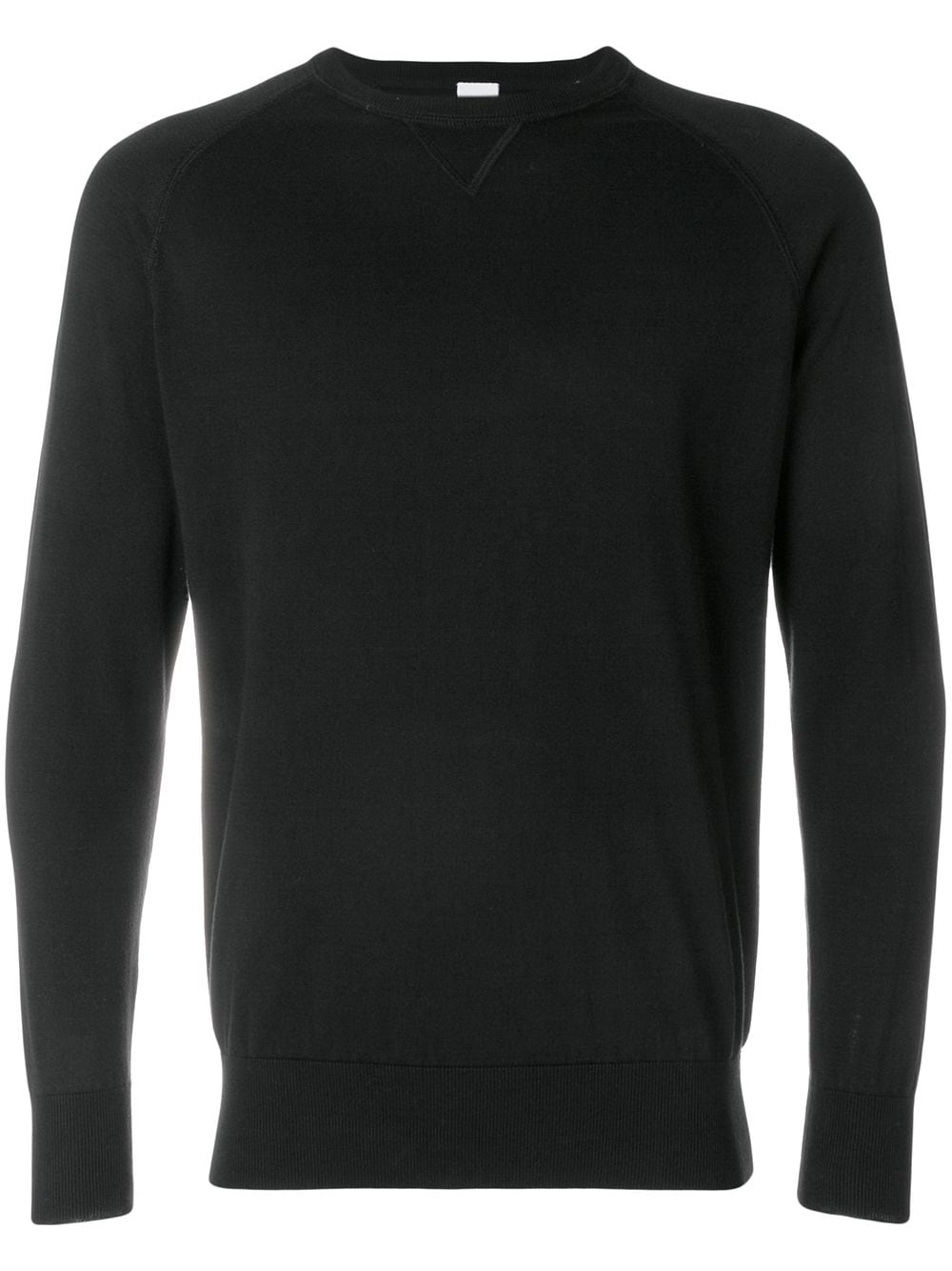 Shop Aspesi Round Neck Sweatshirt In Black
