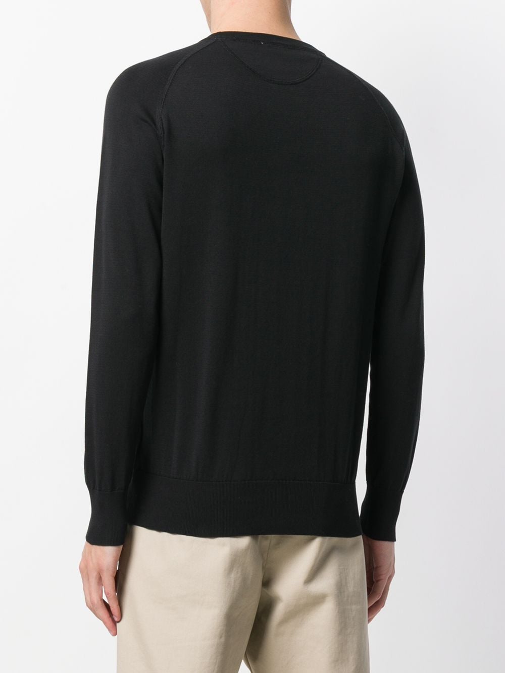 Shop Aspesi Round Neck Sweatshirt In Black