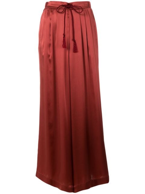 FORTE FORTE FORTE FORTE DRAWSTRING PALAZZO PANTS - RED,5551MYPANTS12882336