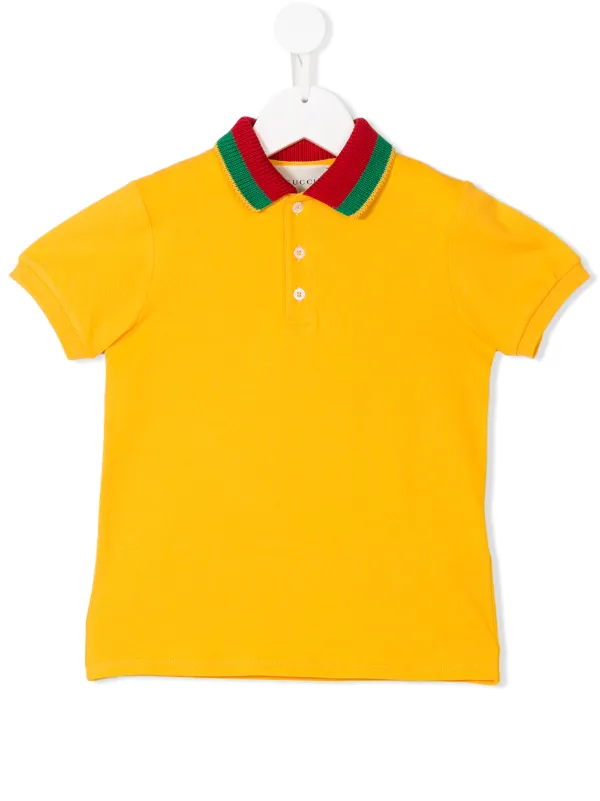 yellow gucci polo shirt