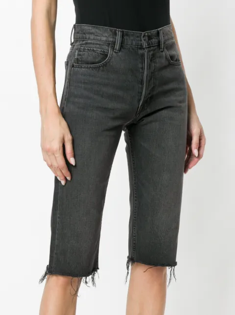 Helmut Lang slim denim culottes