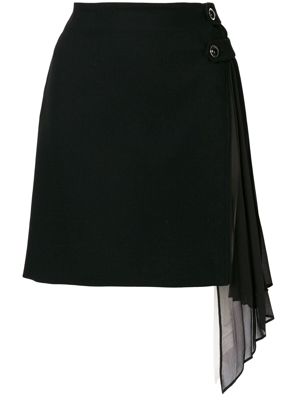 фото Givenchy юбка по фигуре с плиссированной панелью сбоку