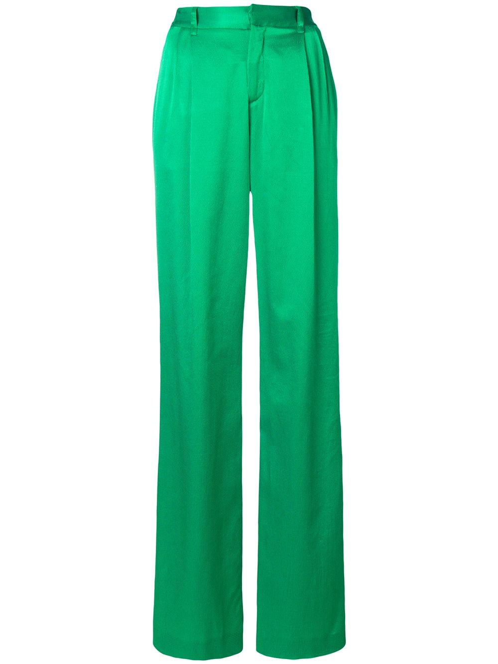 Зеленые брюки палаццо
