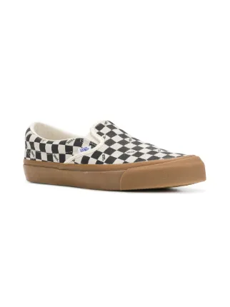 checked slip-on sneakers展示图