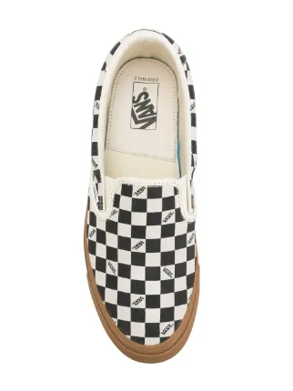 checked slip-on sneakers展示图