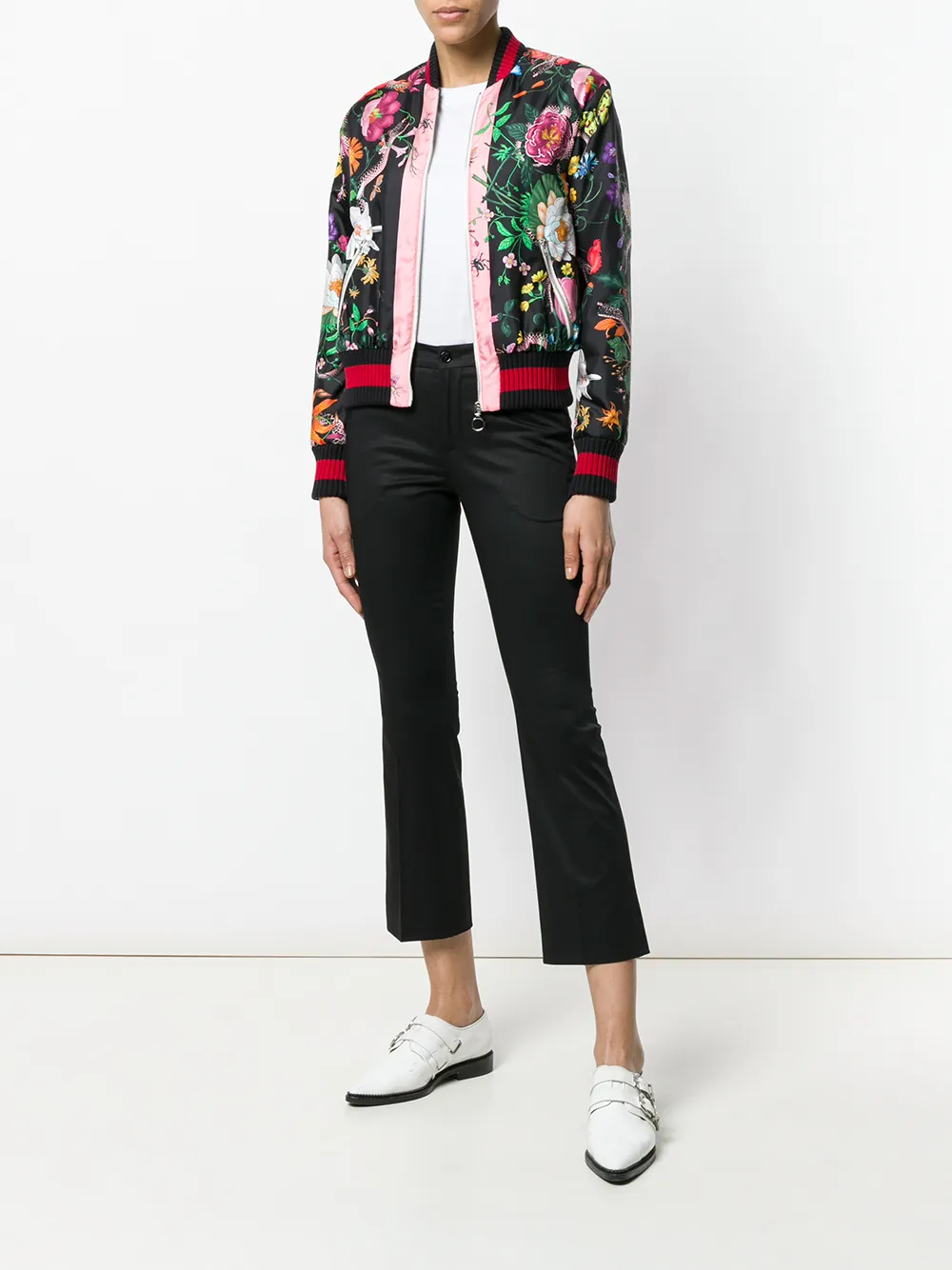PT Torino cropped slim-fit trousers - Zwart