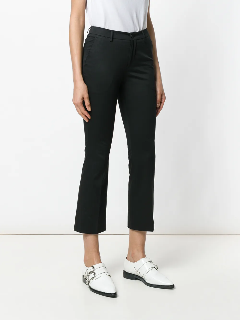PT Torino cropped slim-fit trousers Zwart