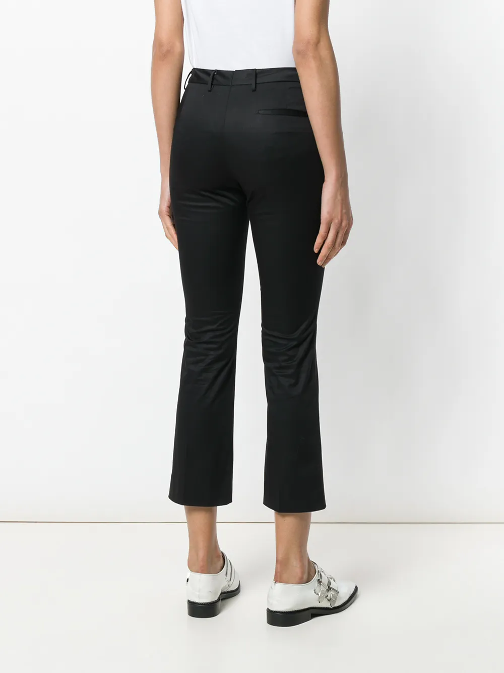 PT Torino cropped slim-fit trousers Zwart