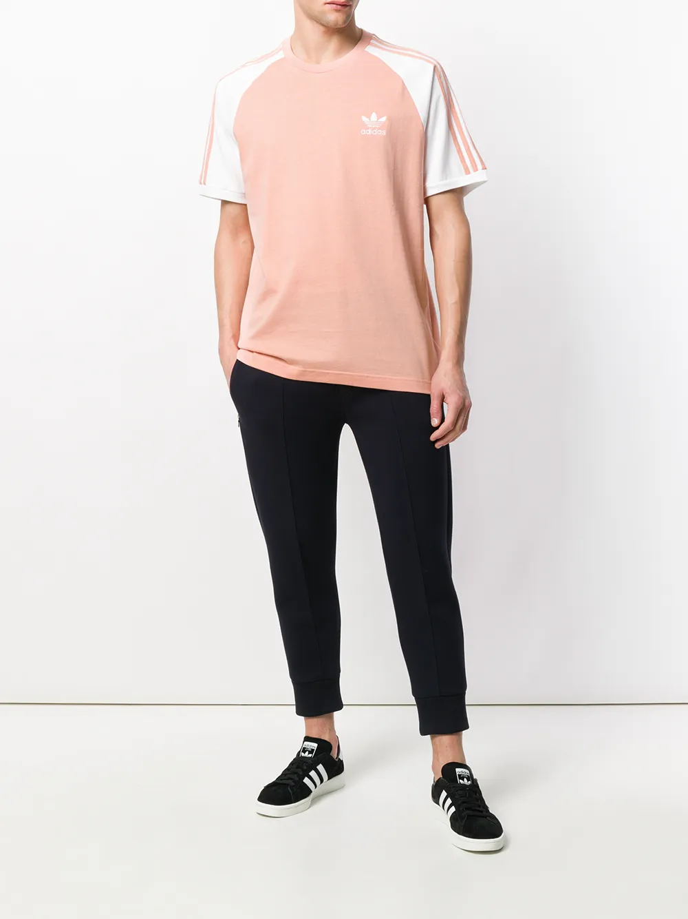 Adidas Originals 3-stripes T-shirt - Roze