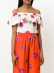 La DoubleJ cropped floral top