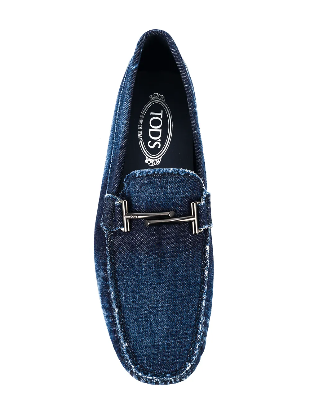 Tod's Double T denim loafers Blauw
