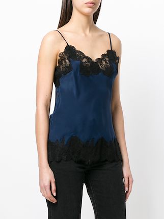 lace-trimmed camisole top展示图