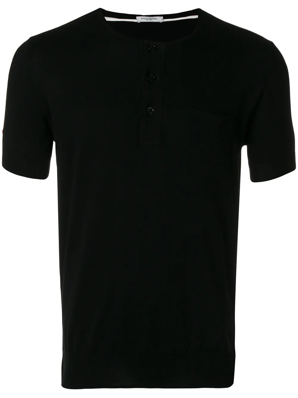 Paolo Pecora short sleeve polo shirt | Black | Image 1