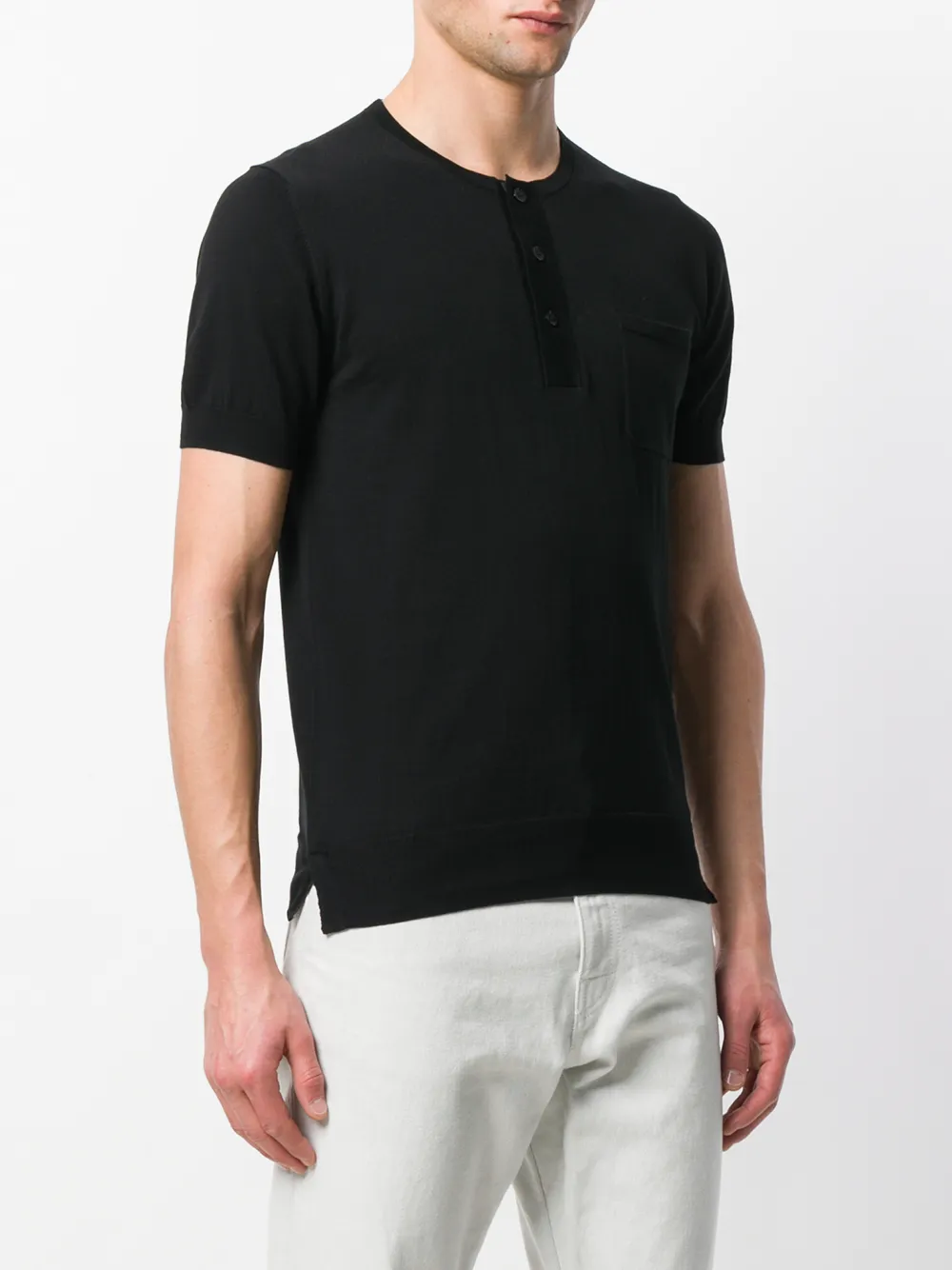 Paolo Pecora poloshirt met korte mouwen Zwart