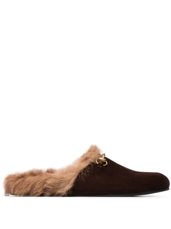 gucci fur clogs