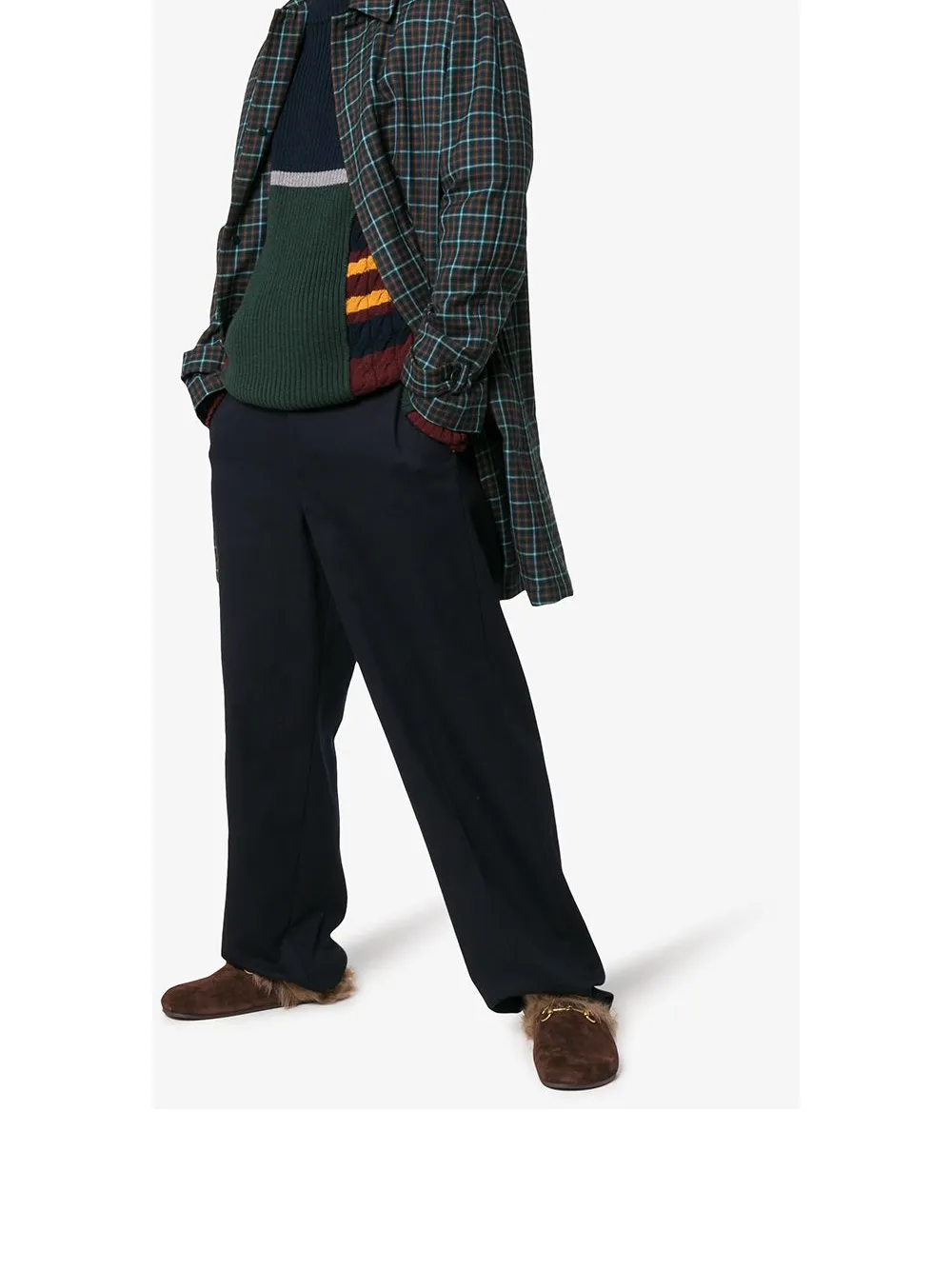 gucci fur lined clogs