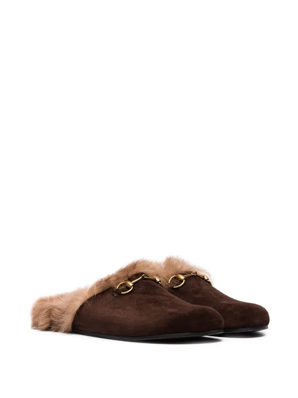 gucci fur clogs