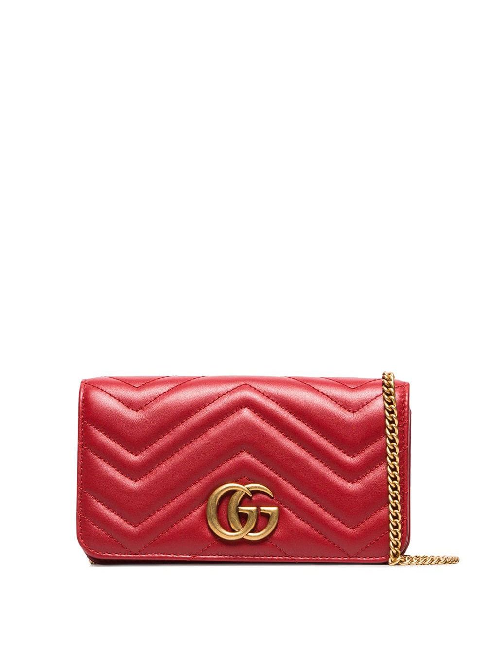 фото Gucci стеганая сумка 'Marmont' с узором шеврон