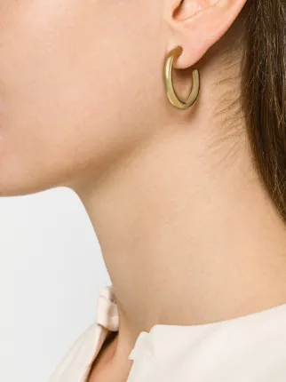 Maria Black Ruby 28 Hoop Earring Farfetch Maria Black Ruby 28 Hoop Earring