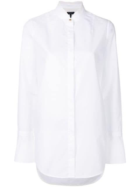 RAG & BONE RAG & BONE MANDARIN COLLAR SHIRT - WHITE,W282A553W12890373