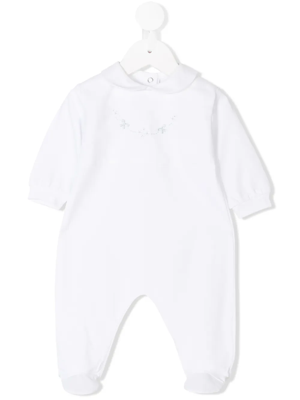 

Siola bow embroidered pajamas - White