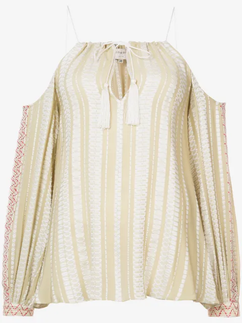 Zeus+Dione cold shoulder blouse