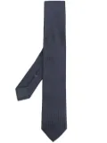 Zegna fine patterned tie - Blue