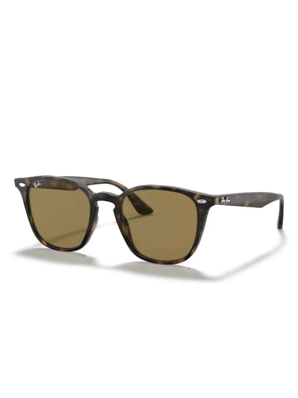 Ray-Ban vierkant gevormde zonnebril Bruin