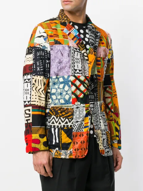 Пэчворк мужской стиль Engineered Garments Patchwork Blazer - Farfetch