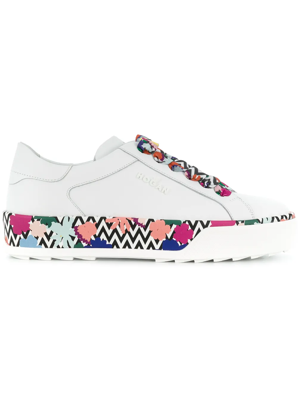 Hogan chunky printed sole sneakers White
