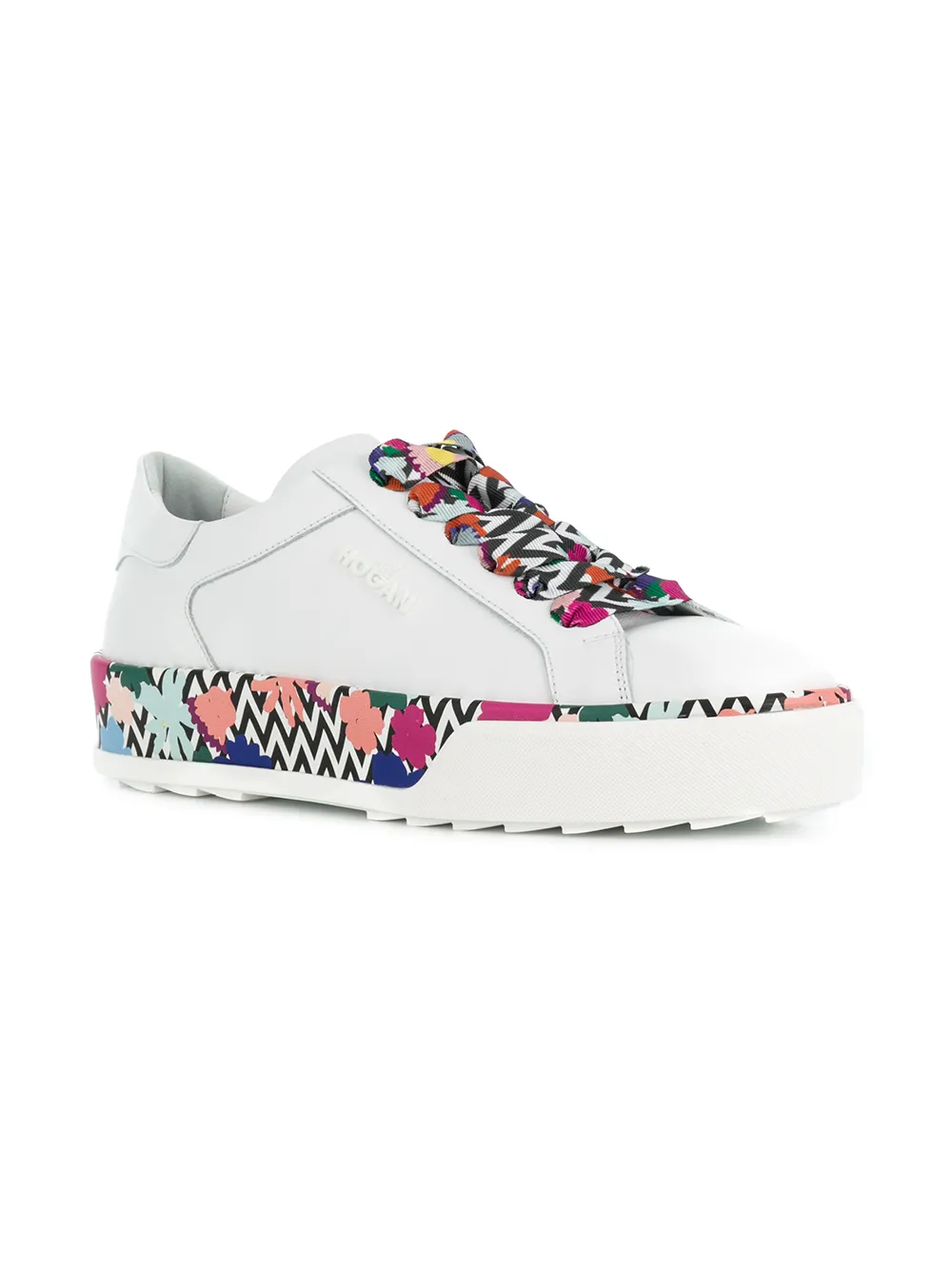 Hogan chunky printed sole sneakers White