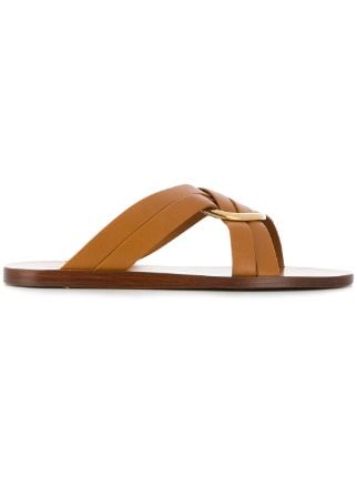 Chloé Rony flat sandals $483 - Shop 