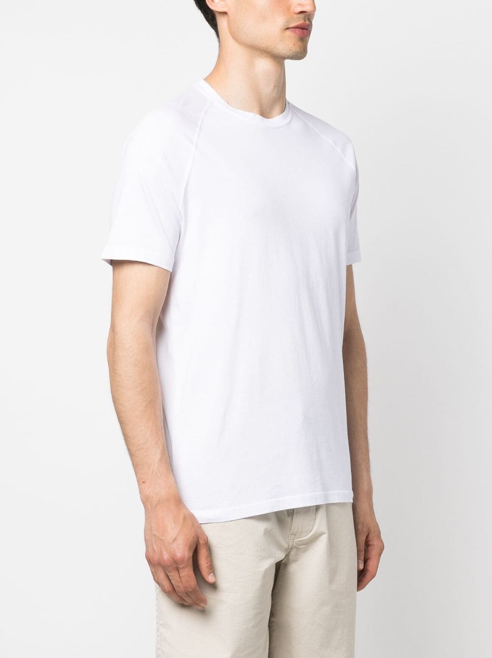 Shop Aspesi Crew Neck T-shirt In White