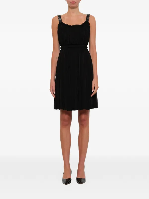 Alexander McQueen Buckled Strap Dress in Black