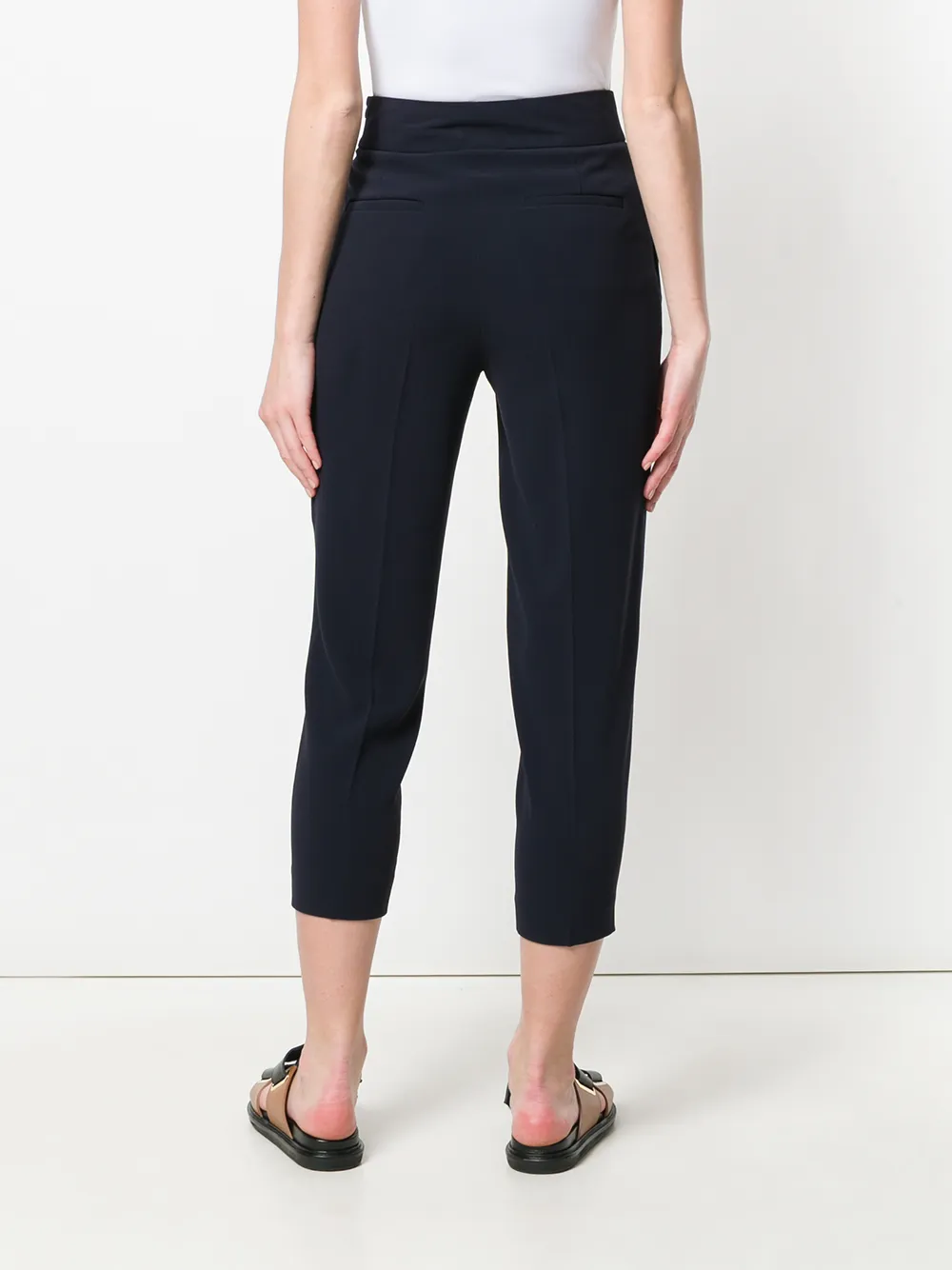 Alberto Biani cropped broek Blauw