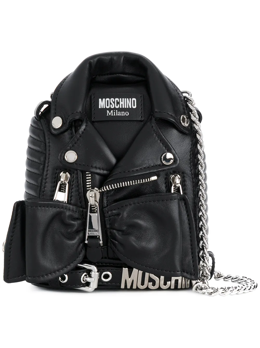 MOSCHINO biker backpack bag,A7540800212894031