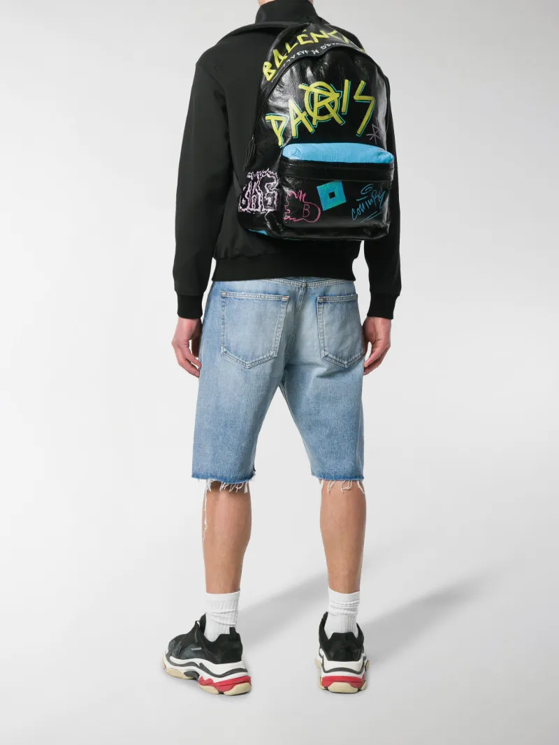 balenciaga graffiti backpack 