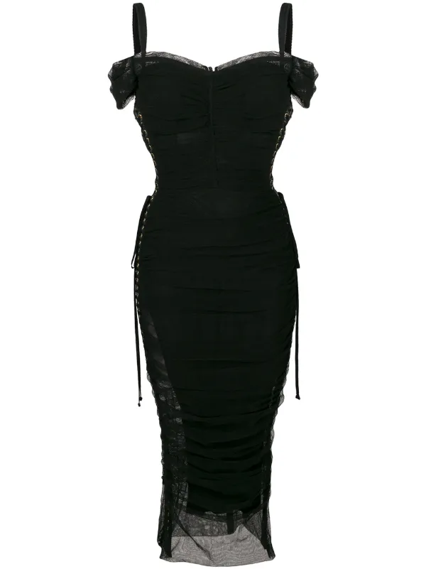 dolce and gabbana black dress